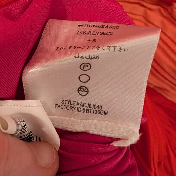 BCBGMaxAzria Debora Dress Begonia Combo Spring Summer Vacation Date - Size S - Picture 8 of 9